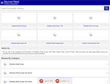 Tablet Screenshot of navneetmetal.com